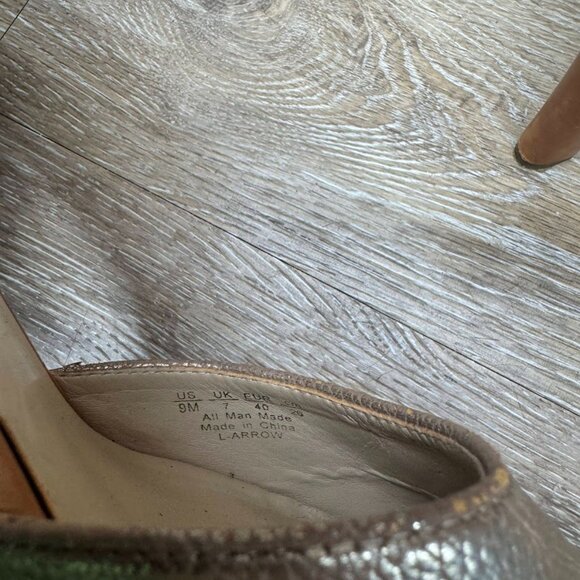 Franco Sarto Women's Arrow Pumps Platinum Metallic Size 9.5 M - Picture 5 of 7